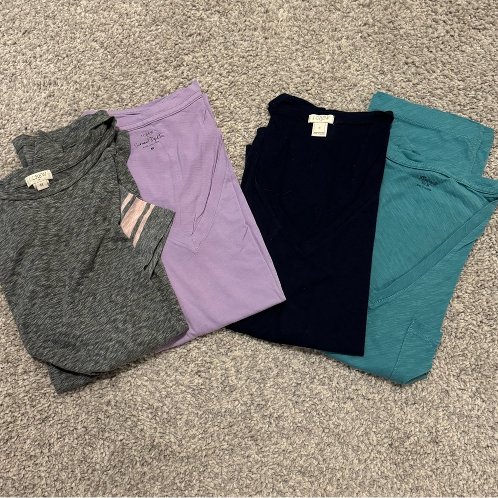 JCREW • MADEWELL • bundle of 4 shirts • size medium
